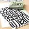 12 Pack: Black Large Font Alphabet Stickers by Recollections™